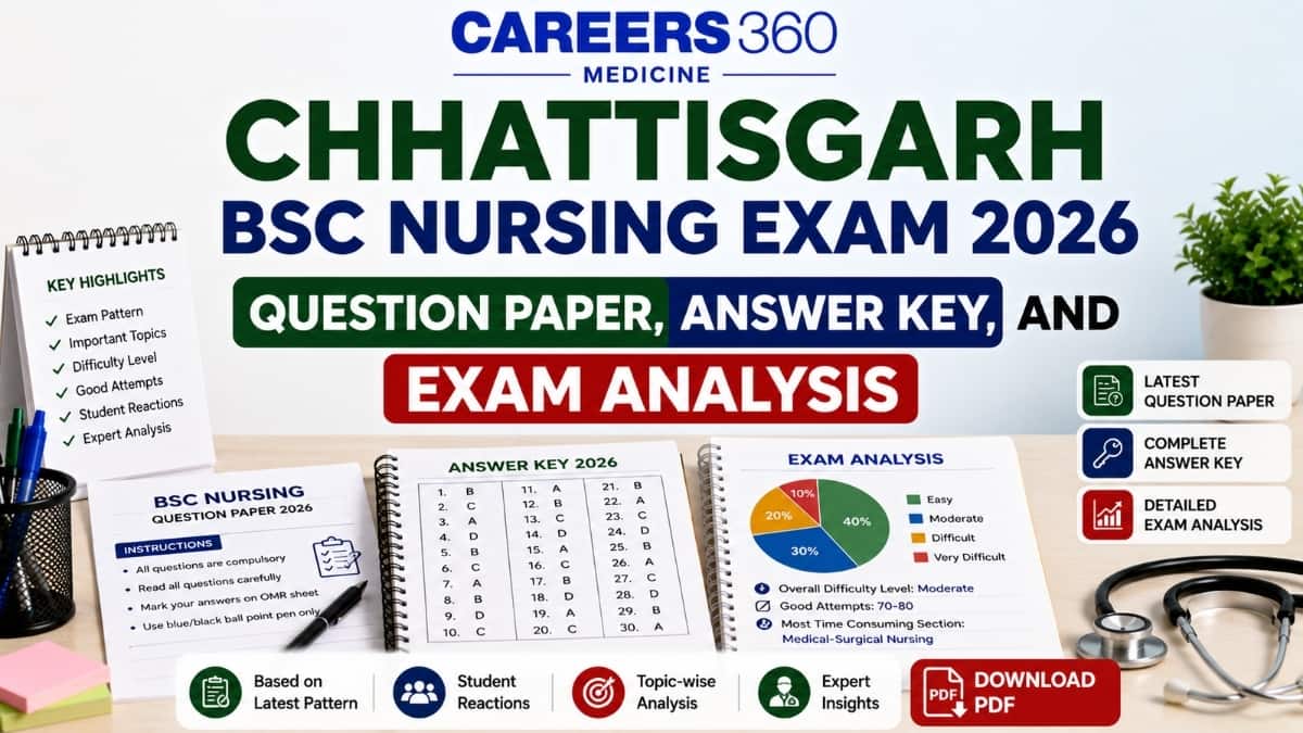 CG BSc Nursing 2026 Question Paper PDF with Answer Key, Solutions & Exam Analysis